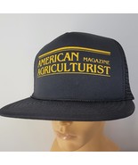 VTG American Agriculturist Black Mesh Trucker Snapback Hat Cap - $471.58 MXN