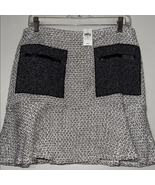Ann Taylor Black and White A-Line Mini Skirt Casual - $34.30