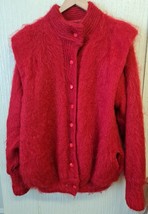 THE GOLD LABEL DESIGNER COLLECTION MOHAIR BLEND CARDIGAN SIZE LARGE - £10.37 GBP