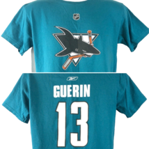 San Jose Sharks Bill Guerin #13 Kids NHL T-shirt size Large Reebok Latino 2007 - £13.70 GBP