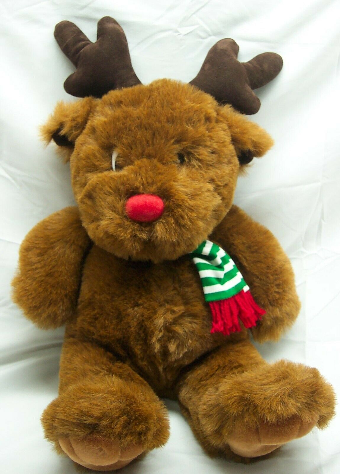 VINTAGE CHOSUN Just Friends HOLIDAY RUDOLPH REINDEER 21" Plush STUFFED ANIMAL - £31.28 GBP