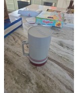 Vintage Aladdin Gray and Maroon Thermos Insulated insert Pint Sized Wide... - €6,84 EUR