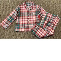 Boys Pajamas Christmas Green Red Plaid 2 pc Top Pants Jammies for Famili... - £14.01 GBP