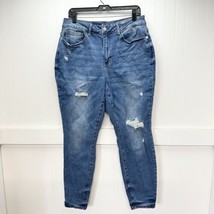 Judy Blue Jeans Womens 16W Skinny High Waist Stretch Denim Rainbow Embroidery - £30.66 GBP