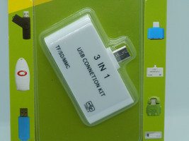 3-in-1 OTG Micro USB Smart Card Reader - SD / Micro SD / TF / MMC / USB 2.0 - £6.12 GBP