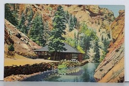 Colorado Trout Pool &amp; Pavilion at Seven Falls South Cheyenne Canon Postcard J17 - $4.95