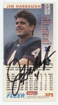 Jim Harbaugh 1993 Gameday Autograph Card #372 JSA Bears Michigan - £63.10 GBP