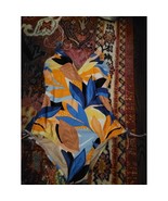 Merona Tropical Leaf One Piece Swimsuit Size L 12-14 NWT Adjustable Ruched  - $466.85 MXN