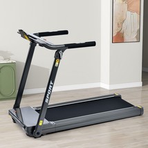 Treadmill Medium Running Machine Motorised Gym 330 lbs - Black - £400.94 GBP