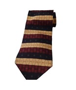 DiMaggio Handmade 100% Silk Tie Mens Blue Burgundy Gold Geometric Formal... - $219.40 MXN