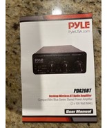 Pyle PDA20BT 100W 2 Channel Compact Hi-Fi Bluetooth Desktop Amplifier Re... - £46.44 GBP