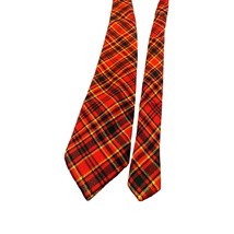 Vintage The Scotch House Tartan Plaid Wool Tie Made in Scotland Mens Necktie - $16.82