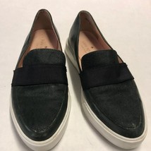 Kate Spade New York Green Leather Calf Hair Slip On Sneakers Shoe Size 5 - £29.68 GBP