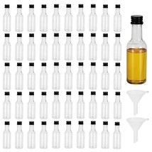 50 Pack 1.7Floz Mini Liquor Bottles With Funnels, Airtight Plastic Spiri... - $37.99