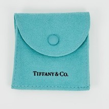 Tiffany &amp; Co Blue Square Snap Suede Pouch Anti Tarnish - £15.21 GBP