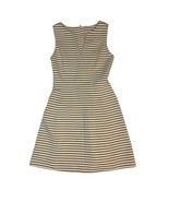 Lilly Pulitzer Womens Brielle Dress Gold Striped Lined Exposed Zipper Si... - $44.99