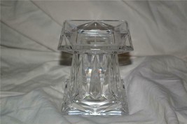 PartyLite Small Quad Prism Pedestal Holder 24% Lead Crystal Party Lite - £19.75 GBP