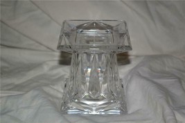 PartyLite Small Quad Prism Pedestal Holder 24% Lead Crystal Party Lite - $25.00