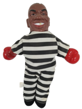 Mike Tyson Prison Uniform Boxing Plush Doll Figure 12&#39;&#39; WWE Black White ... - $23.33