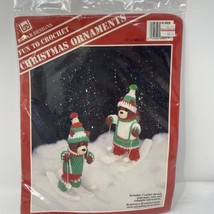 Banar Christmas Ski Bear Ornaments Crochet Kit Designs Lori Jean Karluk ... - $24.23