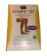 Dr Comfort Unisex Med. WHITE Compression Open Toe Thigh High Stockings 1... - $20.20 CAD