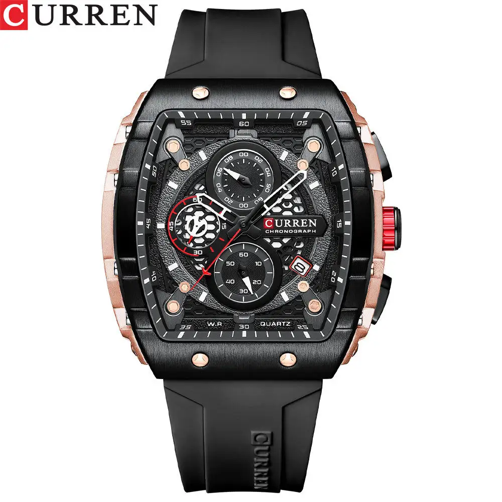 CURREN 8442 Men&#39;s Watches Top Luxury Brand Waterproof Sport Wrist Watch Chron 01 - £29.93 GBP