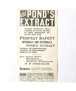 Pond&#39;s Extract New York City 1897 Advertisement Victorian Medical ADBN1A4 - $14.99