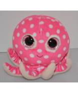 TY Beanie Boos Ollie Pink Octopus Polka dot Plush Stuffed Animal 5&quot; Glit... - $9.00