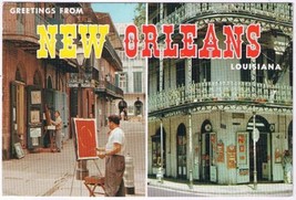 Postcard Greetings From New Orleans Louisiana Paris Of America - $2.96