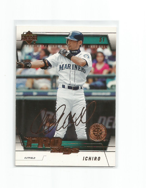 Primary image for ICHIRO (Seattle Mariners) 2005 UPPER DECK PROSIGS CARD #78