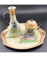 Vintage, Rare, Japan 3 Piece Gaudy-Blue Willow Tea &amp; Sugar Set - $76.72 CAD