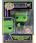 Funko Pop Universal Studio Monster Frankenstein BlackLight 1227 Exclusive - £29.93 GBP