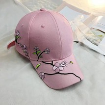 New High Quality Unisex Cotton Outdoor Baseball Cap Plum embroidery Embroidery S - £150.28 GBP
