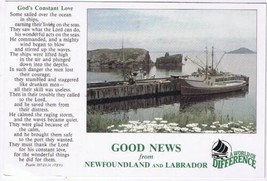 Postcard Good News From Newfoundland &amp; Labrador Ship At Dock - £1.63 GBP