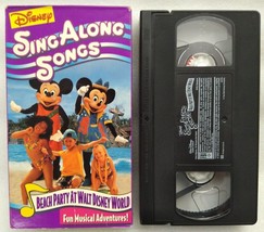 VHS Disneys Sing Along Songs Mickeys Fun Songs Beach Party at Walt Disney World - £15.17 GBP