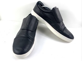 Calvin Klein Beacon Men&#39;s Shoes Black 12M Leather Cap Toe Casual Slip-on... - $34.47