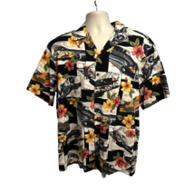 Kalaheo Vintage Mens Pinup Hawaiian Girl Button Up Shirt XL Pocket Military USA - £47.47 GBP