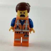 Lego The Movie Emmet Brickowski 3&quot; LG Minifigure Construction Worker Fig... - $19.75