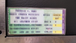 THE MOODY BLUES - VINTAGE LAMINATED JULY 16, 1986 CONCERT TICKET STUB - $10.00