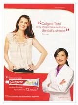Print Ad Colgate Total Toothpaste Brooke Shields 2009 Magazine Advertise... - $180.99 MXN