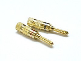 10 Pairs Gold Amplifier Receiver Cable Wire Connector Audio Speaker Banana Plugs - £143.14 GBP