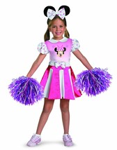 Minnie Mouse Cheerleader Child Halloween Costume Girls Size Medium 26896K - £18.10 GBP