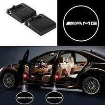 2x PCs  AMG BENZ  Logo Wireless Car Door Welcome Laser Projector Shadow LED Ligh - £18.78 GBP