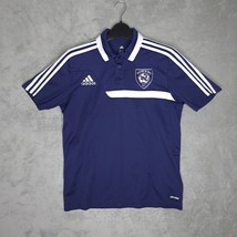 Adidas Climalite Wayne Wings Blue White Short Sleeve Polo Size M Shirt - $23.05