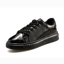 2023 Casual Black Shoes for Men Pu Leather Quality Tennis Footwear Outdoor Soft  - £96.95 GBP