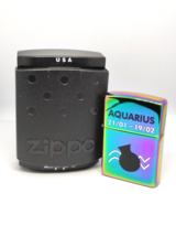 2005 Aquarius Astrological  Spectrum Finish Zippo Lighter Choice Of Inserts - £41.00 GBP