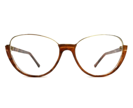 Andy Wolf Eyeglasses Frames 5042 col. h Brown Gold Cat Eye Full Rim 54-1... - $296.90