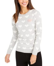 Charter Club Women&#39;s Heart Sweater Med Gray Size Extra Large - £19.40 GBP