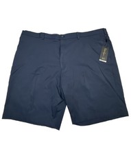 NWT Walter Hagen Flat Front Men Size 50 (Meas 49x10)Dark Blue Performance Shorts - £11.17 GBP