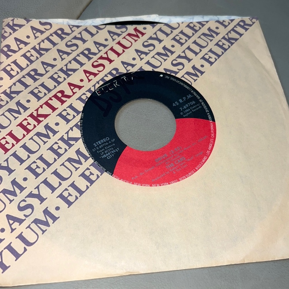 THE CARS Drive / Stranger Eyes 45 RPM EX Vinyl Single - $12.74